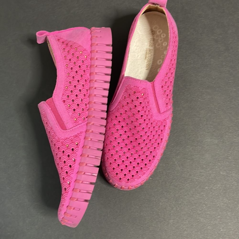 🛍️sold🛍️ILSE JACOBSEN Loafers Tulip 140 Perforated Slip-On Sneaker 5.5 Rose - Picture 2 of 10